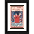 thumbnail image 1 of Louis Rhead 12x18 Black Ornate Wood Framed Double Matted Museum Art Print Titled - C.L.S.C. Books (1897), 1 of 5