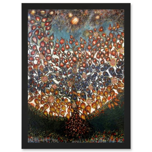 Louis Seraphine Senlis Tree Of Life Painting Artwork Framed Wall Art Print A4