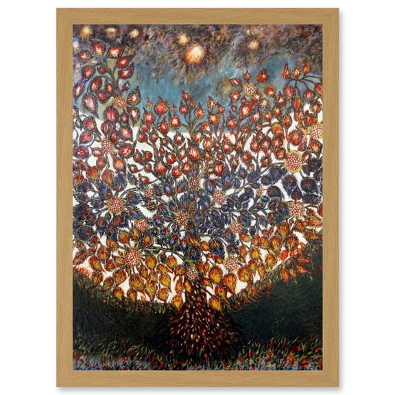 Louis Seraphine Senlis Tree Of Life Painting Artwork Framed Wall Art Print A4