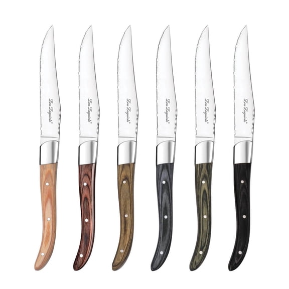Amefa Royal Louis Steak Knife Set Stainless Steel 6 Piece