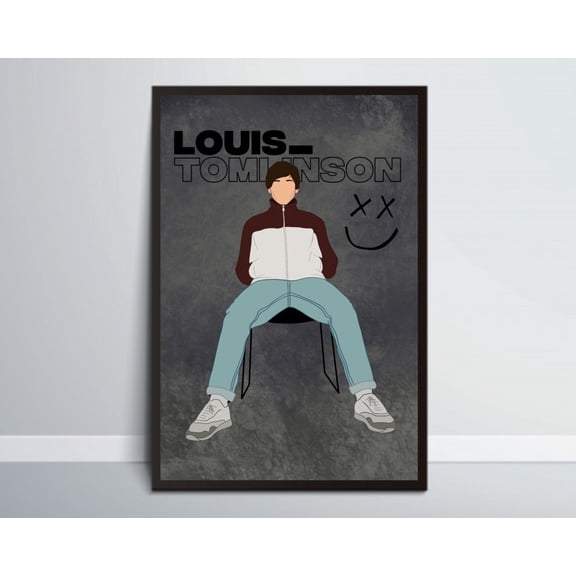 Louis Tomlinson Walls One Direction Poster Print, Singer Wall Art