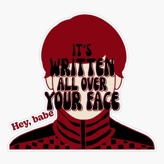 Louis Tomlinson - Written All Over Your Face Lyrics Sticker