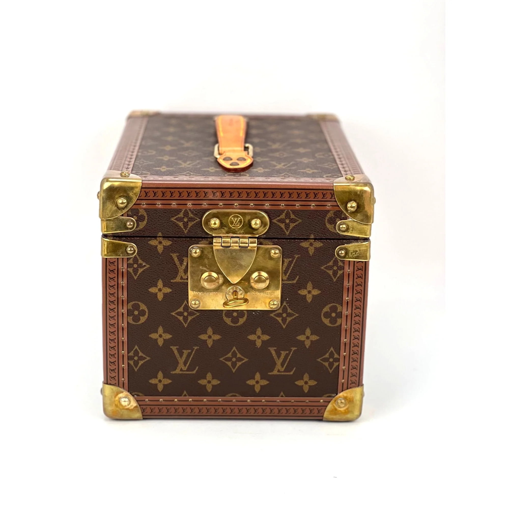 Pre Owned Louis Vuitton Boite Flacons Beauty Train Case Luggage Walmart