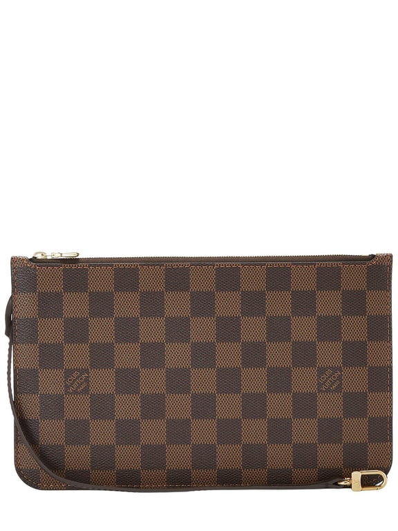 Brown Damier Ebene Coated Canvas Neverfull Pouch PM