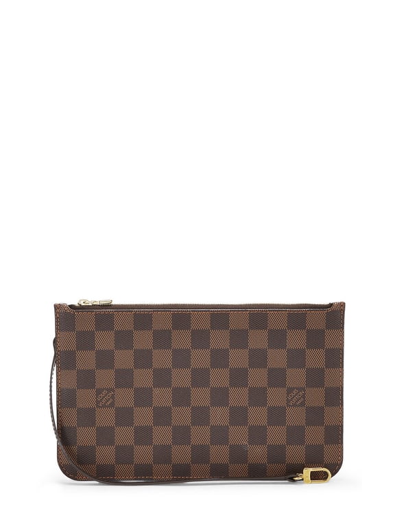 Brown Damier Ebene Coated Canvas Neverfull Pouch PM