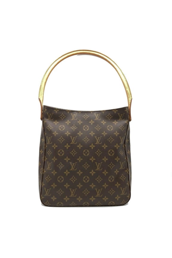Pre-Owned Louis Vuitton Looping GM Shoulder Bag, Monogram Canvas, M51145, Brown, Gold Hardware,...