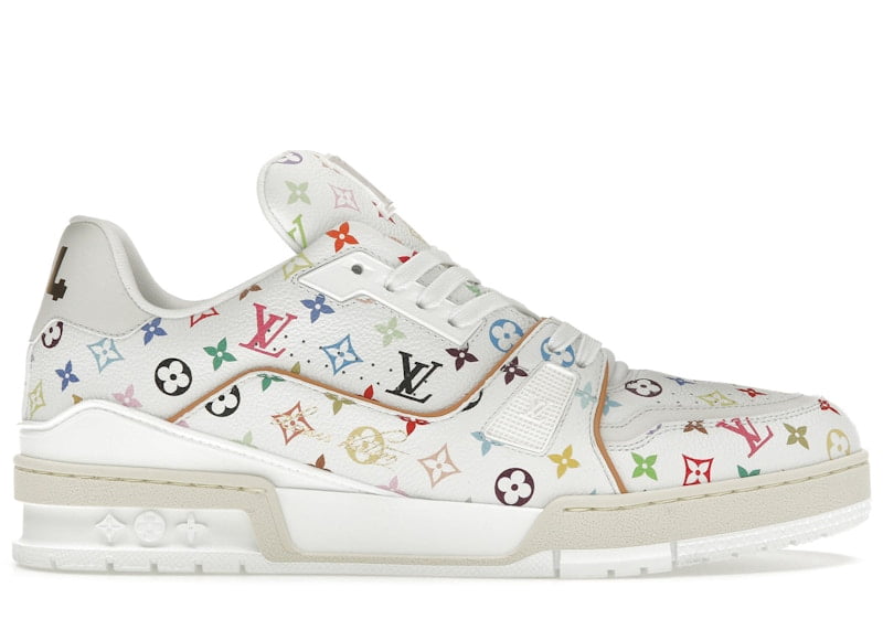 Louis Vuitton Men's LV Trainer Takashi Murakami White Shoes, from