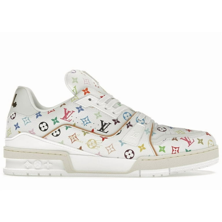 Louis Vuitton Men's LV Trainer Takashi Murakami White Shoes, from