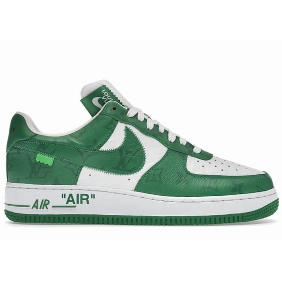 Louis Vuitton Men's Nike Air Force 1 Low By Virgil Abloh White Green Shoes, from StockX