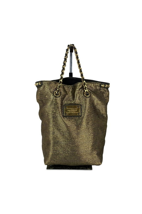 Metallic Jacquard double Jeu Soft Gold Tote