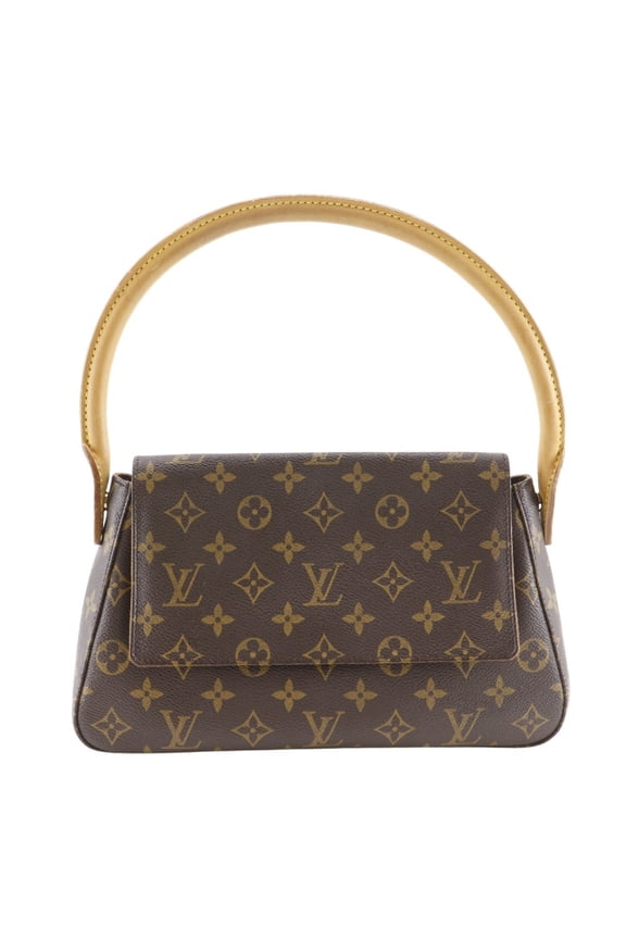 Pre-Owned Louis Vuitton Mini Looping Shoulder Bag M51147 Monogram Canvas 2002 Brown... (Good)