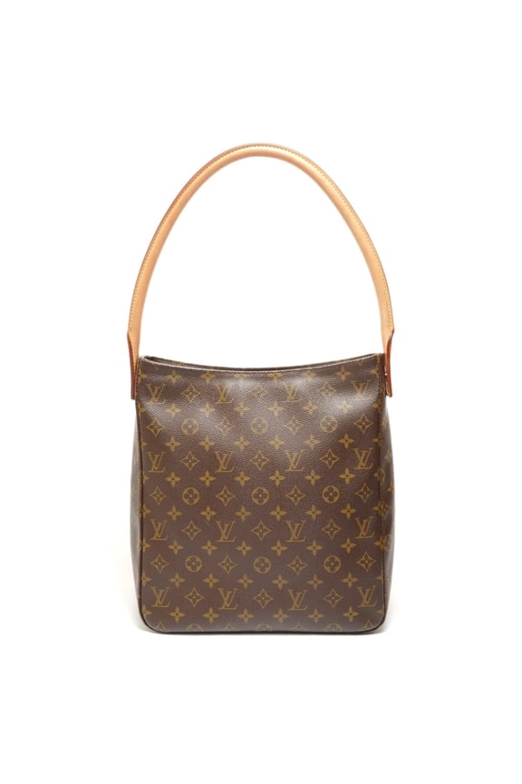 Pre-Owned Louis Vuitton Monogram Looping GM Shoulder Bag, 2002 Model, Brown
