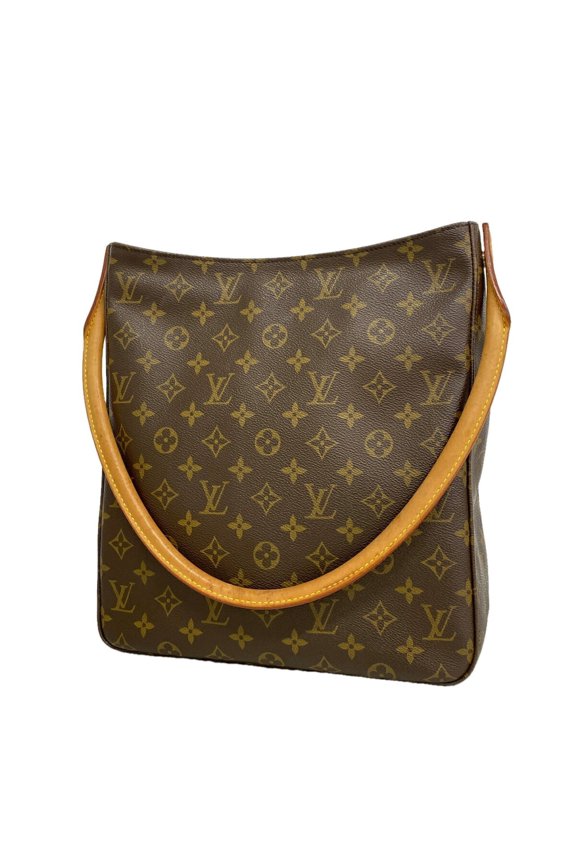 Pre-Owned Louis Vuitton Monogram Looping GM Shoulder Bag M51145 Brown Women's