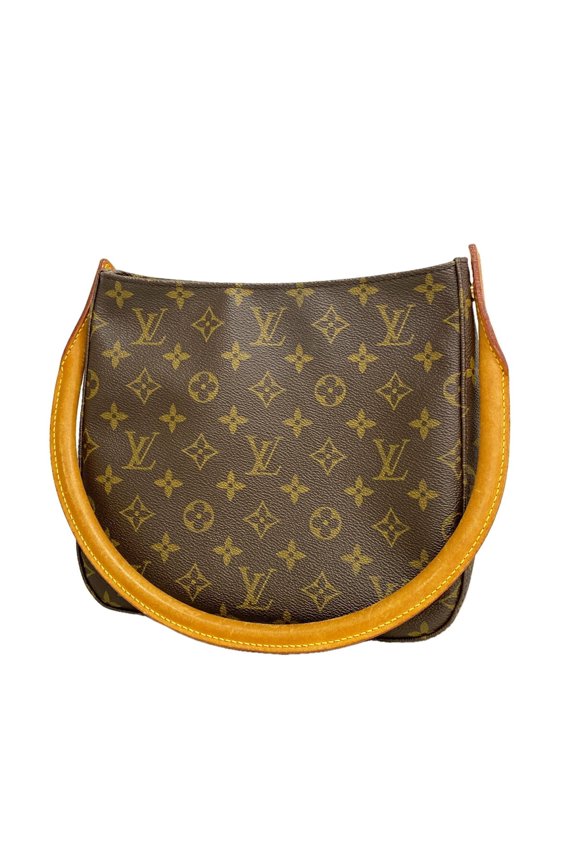 Pre-Owned Louis Vuitton Monogram Looping MM Shoulder Bag M51146 Brown Women's
