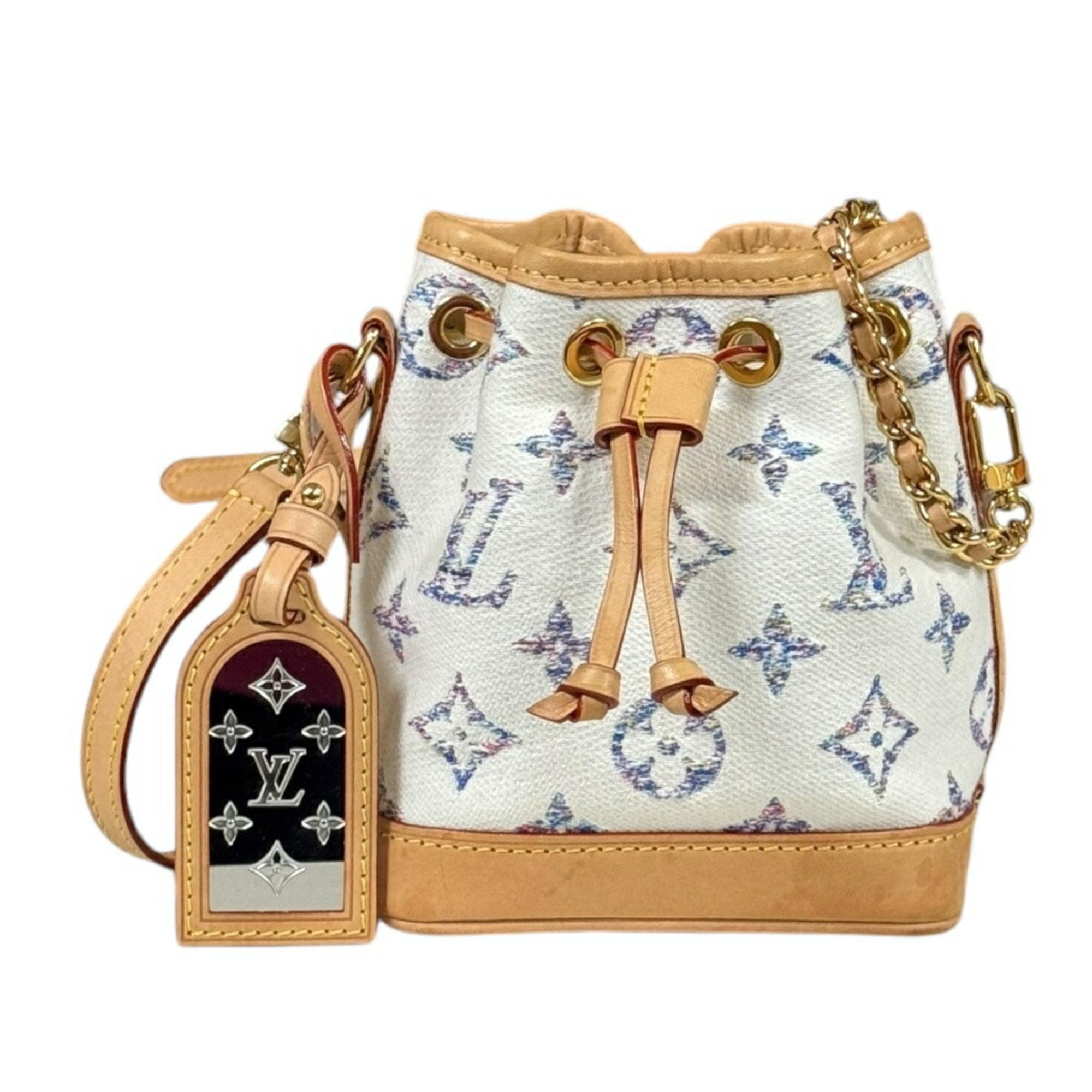 Pre-Owned Louis Vuitton Nano Noe Monogram Jacquard Shoulder