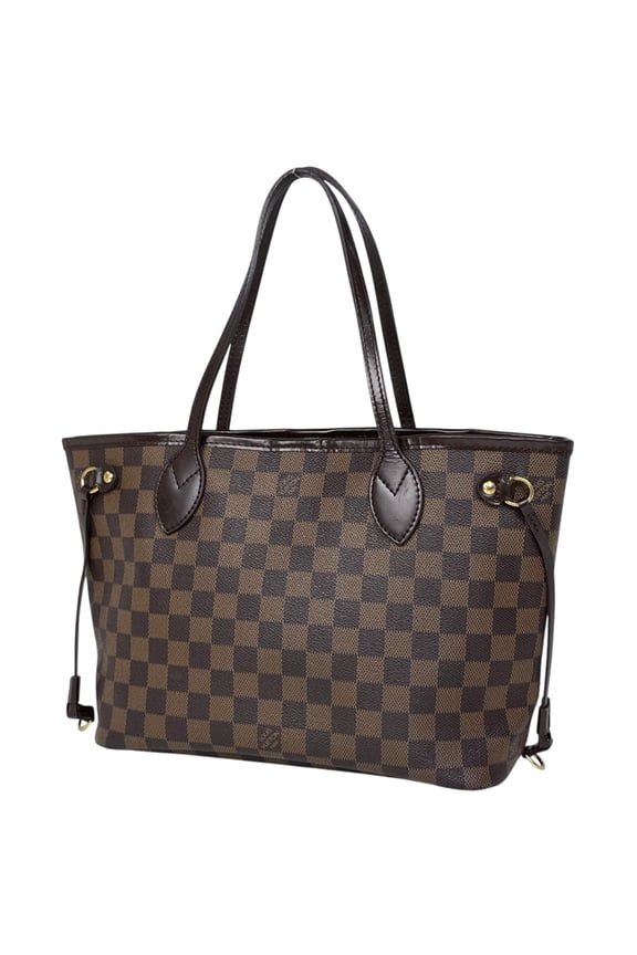 Pre-Owned Louis Vuitton Neverfull PM Handbag Tote Bag Damier Brown N51109 Women's