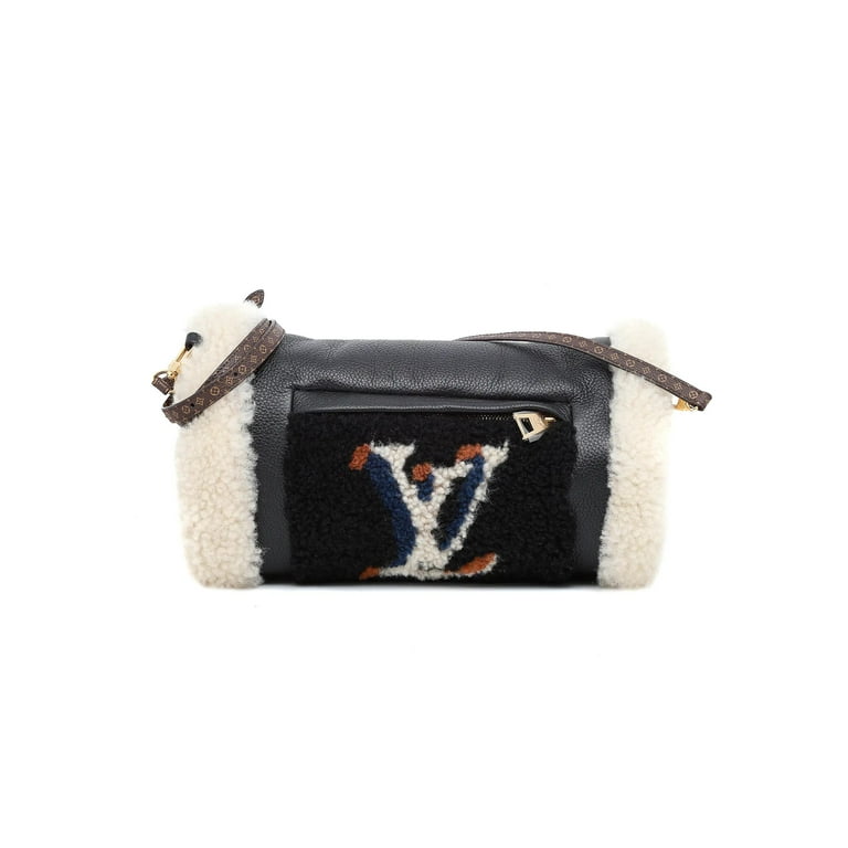 Louis Vuitton, Bags, Louis Vuitton Teddy Muffle Calfskin Monogram Black  Handwarmer Shoulder Bag