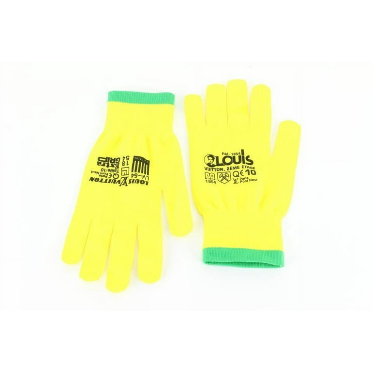 Louis Vuitton Virgil Abloh Pop Up Work Gloves Yellow x Green