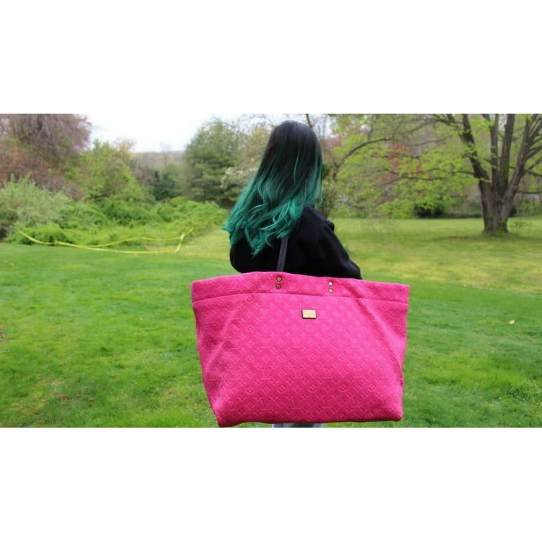 Louis Vuitton XL Fuchsia Pink Scuba Neverfull GM Neoprene Tote Bag 40lz54sW, Women's