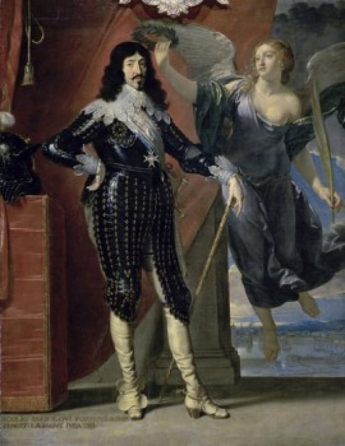 Louis XIII Crowned by Victory (Louis XIII Couronne par la Victoire) Philippe de Champaigne (1602-1674French) Musee du Louvre Paris Canvas Art - Philippe de Champaigne (18 x 24)