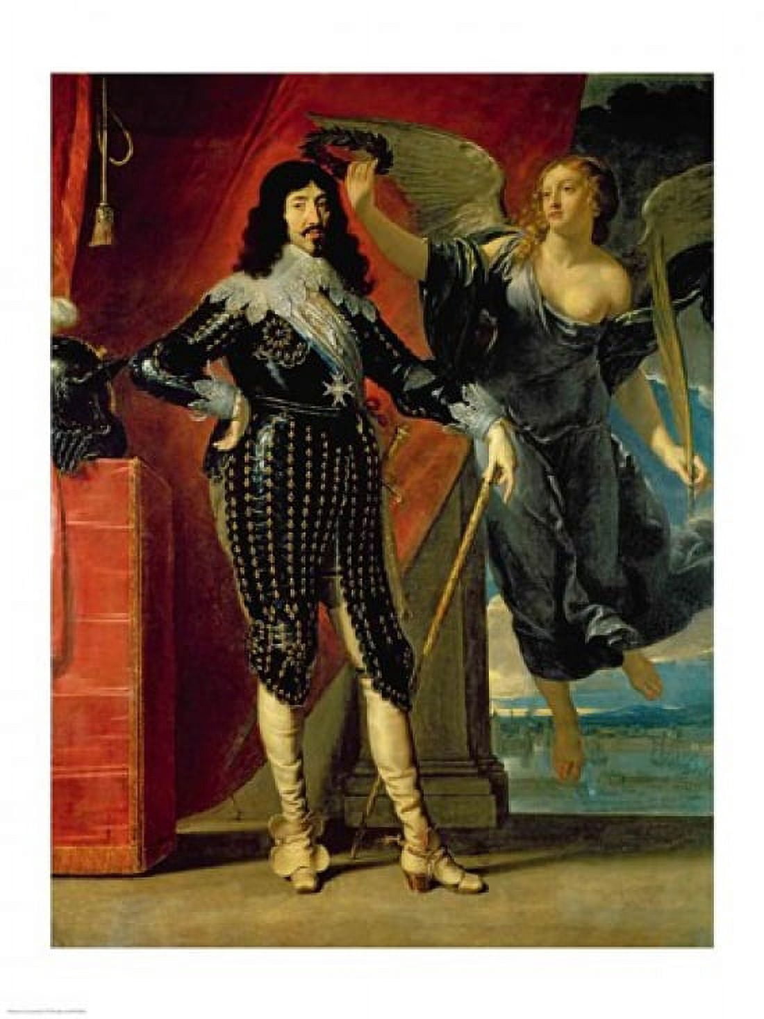 Louis XIII Crowned by Victory Canvas Art - Philippe De Champaigne (18 x 24)