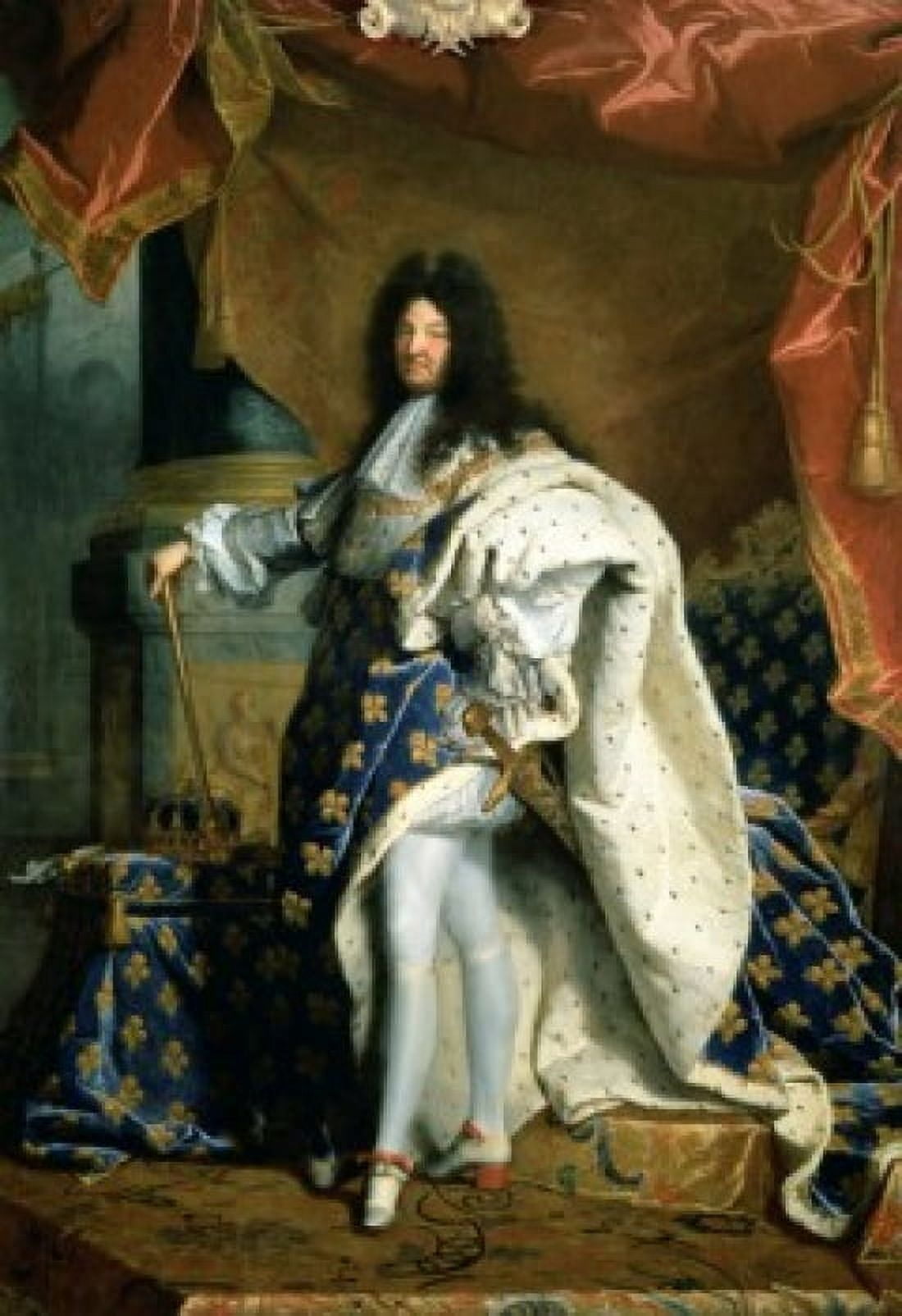 Louis XIV King of France 1701 Hyacinthe Rigaud (1659-1743French) Musee du Louvre Paris Canvas Art - Hyacinthe Rigaud (18 x 24)