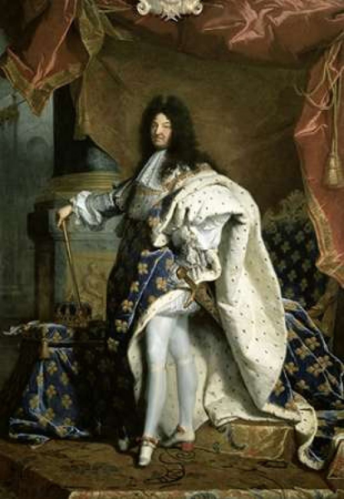 Louis XIV King of France Canvas Art - Hyacinthe Rigaud (20 x 28)