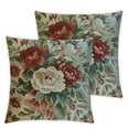 thumbnail image 1 of Louis XIV Reproduction Rose Floral Scroll VTG. French Aubusson Pillow Cover, 1 of 7