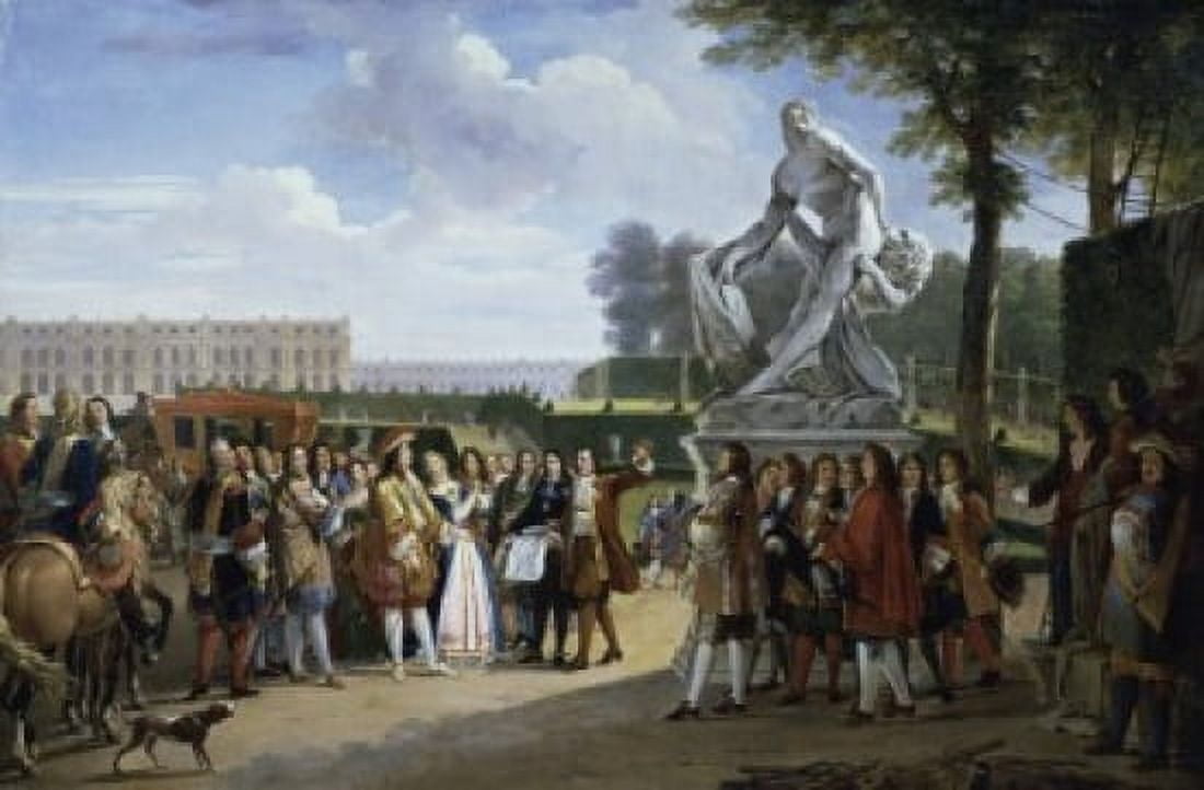 Louis XIV Unveils the Milo of Croton Statue 1814 Anicet Charles Gabriel Lemonnier 1743-1824French  Oil on canvas  Musee des Beaux-Arts Rouen Canvas Art - Anicet Charles Gabriel Lemonnier (18 x 24)
