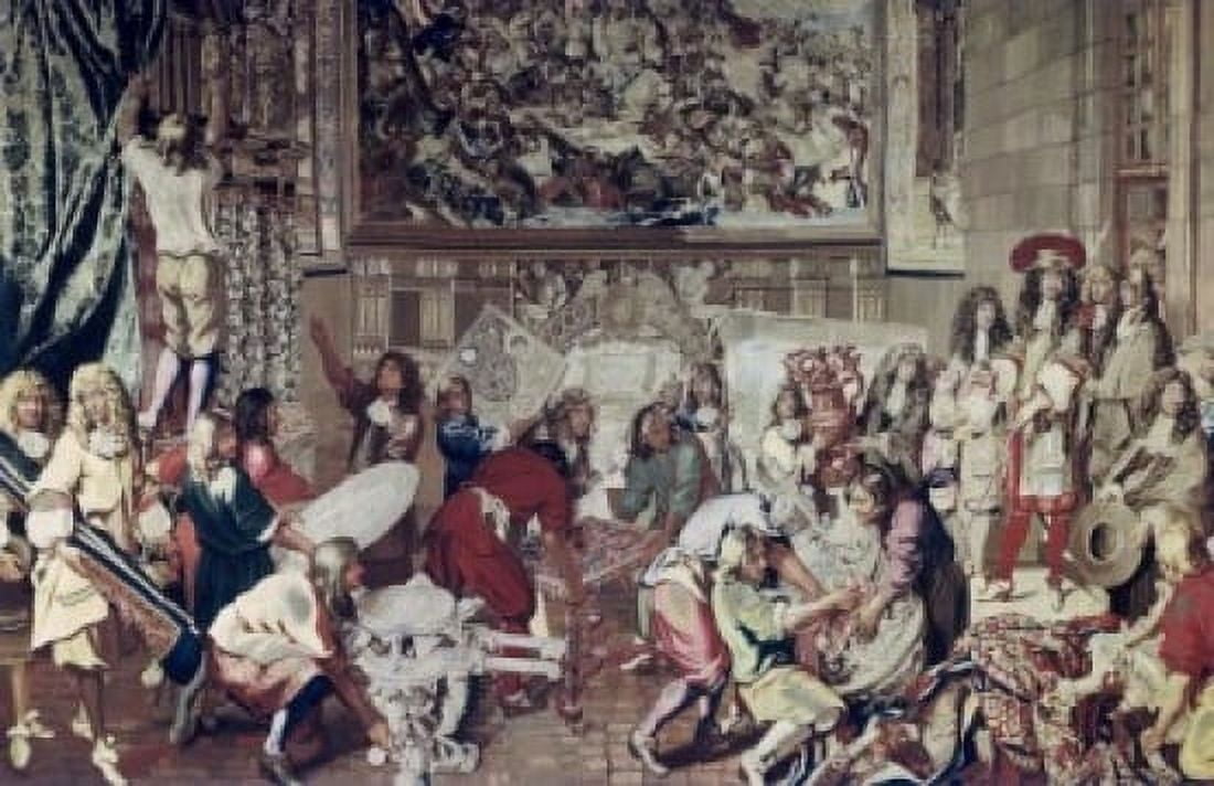 Louis XIV Visit To Gobelins Factory Oct 15 1667 Artist Unknown (French) Canvas Art - (24 x 36)