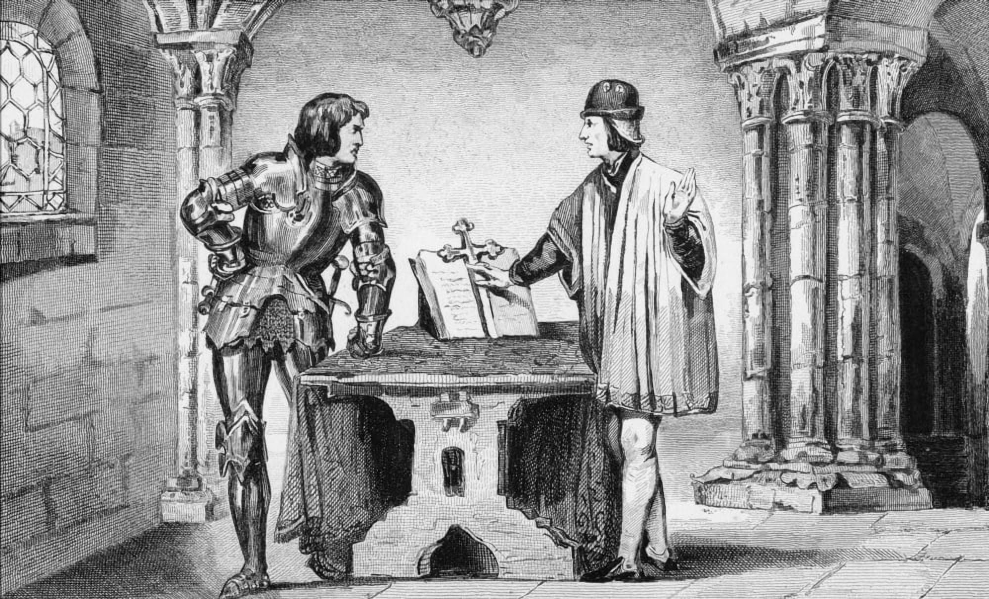 Louis Xi 1423 To 1483 Held Under House Arrest By Charles The Bold 1433 To 1477 From Histoire De France By Colart Published Circa 1840 Canvas Art - Ken Welsh Design Pics (19 x 11)
