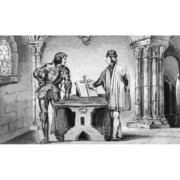 Louis Xi 1423 to 1483 Held Under House Arrest by Charles the Bold 1433 to 1477 From Histoire De France by Colart Publish Poster Print - 19 x 11