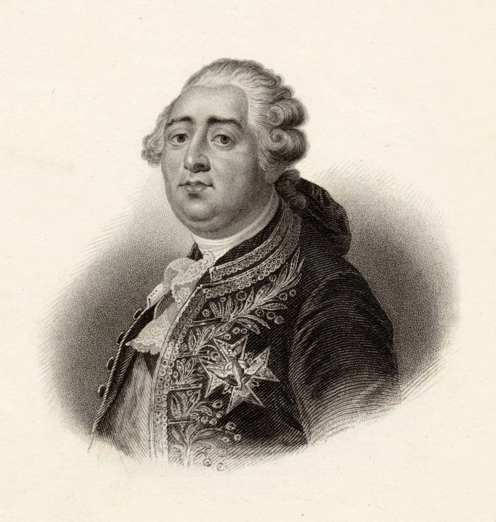 Louis Xvi 1754-179 King Of France 1774-1792 Canvas Art - Ken Welsh Design Pics (28 x 30)