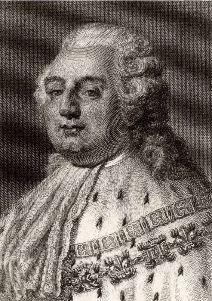 Louis Xvi 1754-1793 King Of France 1774-1792 19Th Century Print Engraved By JTWedgwood From A Painting By Du Plefsis Canvas Art - Ken Welsh Design Pics (12 x 18)