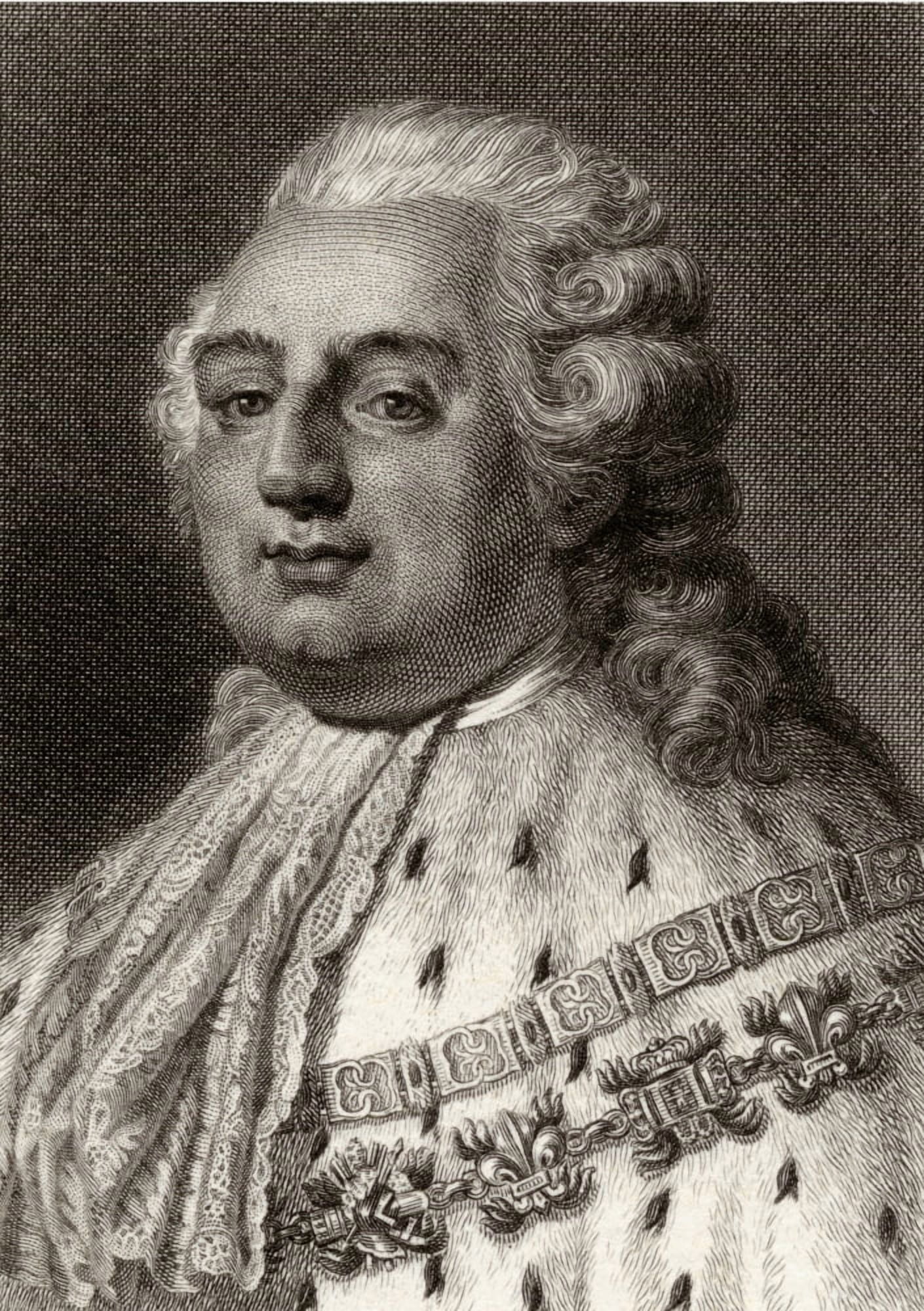 Louis Xvi 1754-1793 King Of France 1774-1792 19Th Century Print Engraved By JTWedgwood From A Painting By Du Plefsis Canvas Art - Ken Welsh Design Pics (24 x 36)