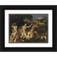 thumbnail image 1 of Louis de Boullogne 24x19 Black Ornate Framed Double Matted Museum Art Print Titled: Diana and Nymphs Bathing, 1 of 5