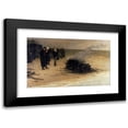 thumbnail image 1 of Louis Édouard Fournier 24x16 Black Modern Framed Museum Art Print Titled - The Funeral of Shelley (1889), 1 of 5