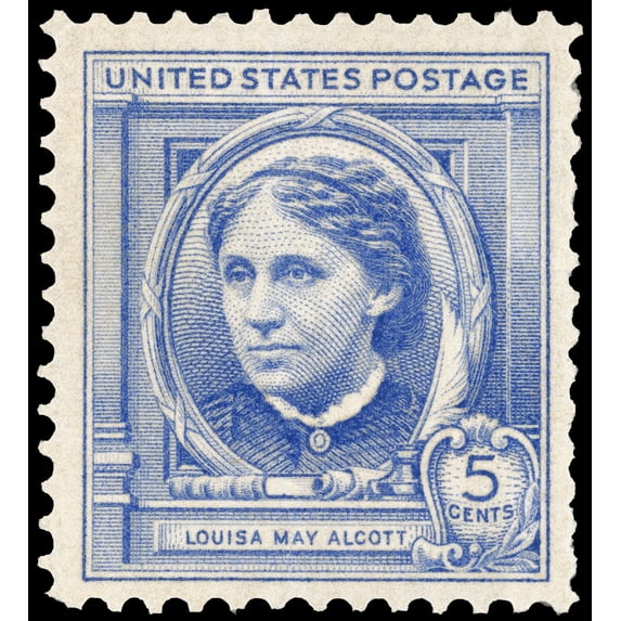 Louisa May Alcott (1832-1888). /Namerican Author. U.S. Commemorative Postage Stamp, 1940. Poster Print by (24 x 36)