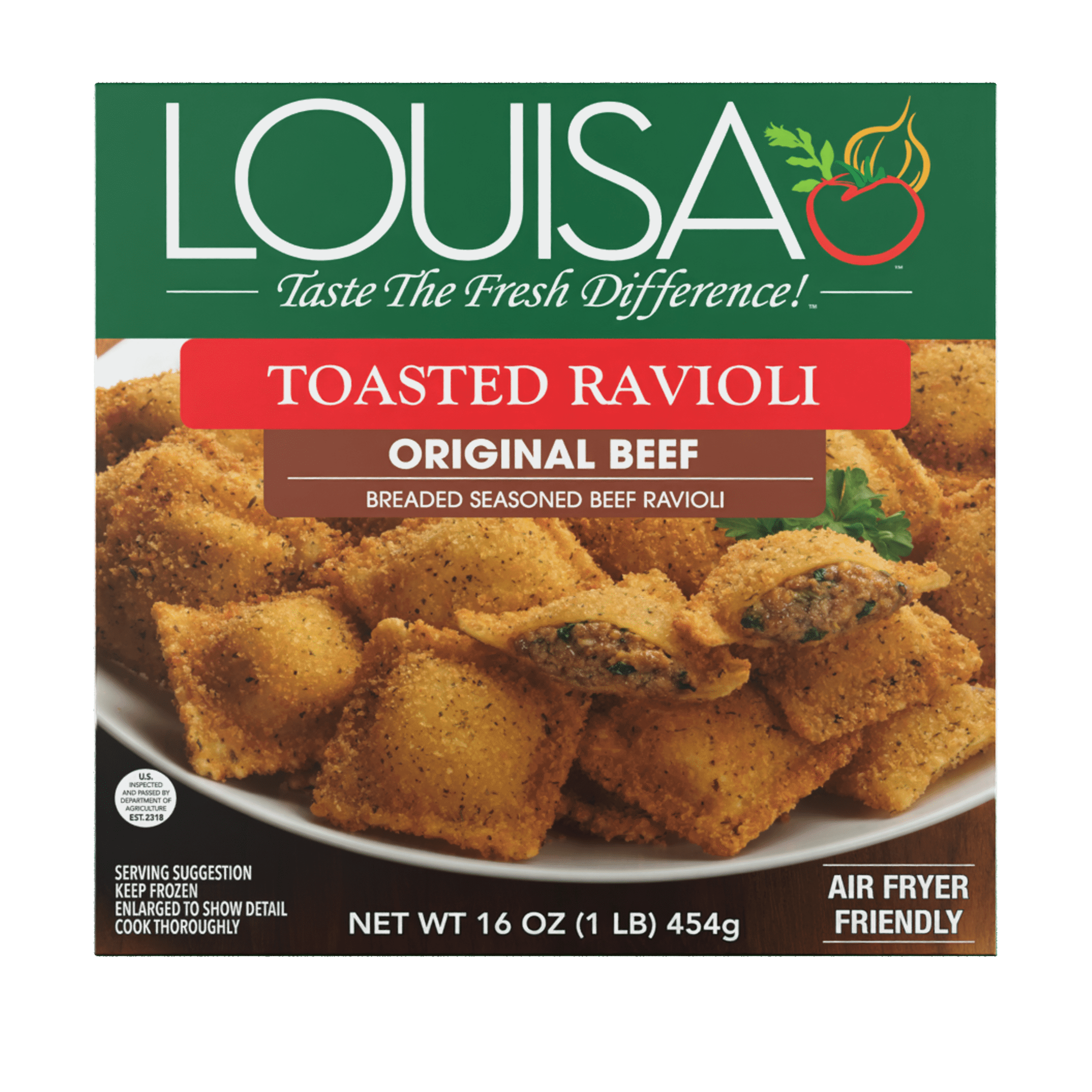 Louisa Original Beef Toasted Ravioli, 16 oz Box – Frozen St. Louis ...