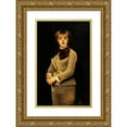 thumbnail image 1 of Louise Abbéma 13x18 Gold Ornate Wood Frame and Double Matted Museum Art Print Titled - Portrait of Jeanne Samary (1857-1890), Member of the Comedie-Francaise (1879), 1 of 4