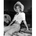 thumbnail image 1 of Louise Allbritton wearing a straw hat Photo Print (8 x 10), 1 of 1