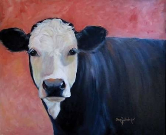 Louise Cow Canvas Art - Cheri Wollenberg (20 x 24)