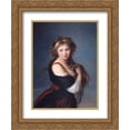thumbnail image 1 of Louise Elisabeth Vigee Le Brun 2x Matted 20x24 Gold Ornate Framed Art Print 'Hyacinthe-Gabrielle Roland', 1 of 2