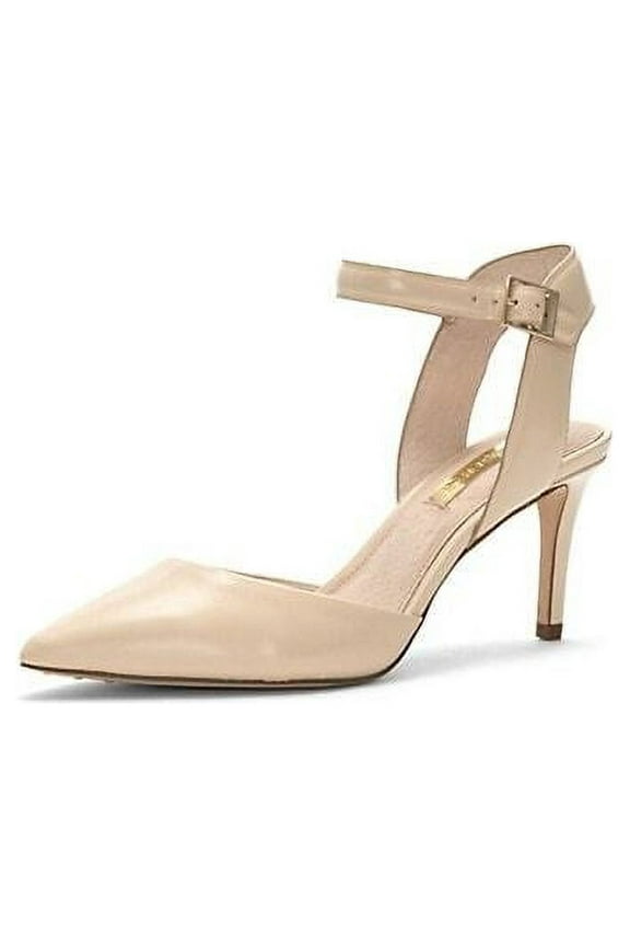 KOTA Ankle Strap Pointed-Toe Pumps CREME FRAICHE Nude Pumps