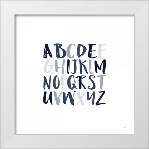 Louise, Gigi 12x12 White Modern Wood Framed Museum Art Print Titled - Boy Upper Letters
