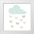 thumbnail image 1 of Louise, Gigi 12x12 White Modern Wood Framed Museum Art Print Titled - Cloud Hearts, 1 of 4