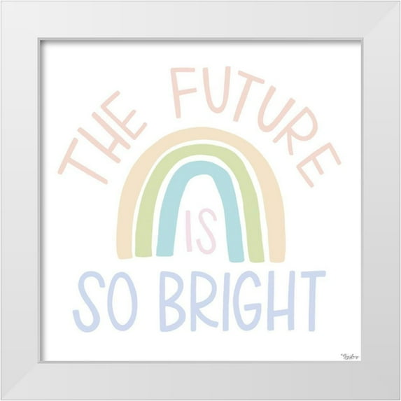 Louise, Gigi 12x12 White Modern Wood Framed Museum Art Print Titled - Future Pastel