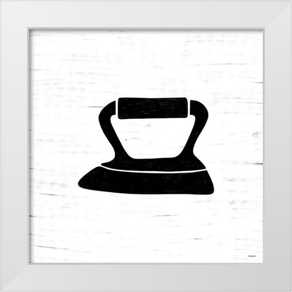 Louise, Gigi 12x12 White Modern Wood Framed Museum Art Print Titled - Iron