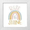thumbnail image 1 of Louise, Gigi 12x12 White Modern Wood Framed Museum Art Print Titled - Rise Shine Rainbow, 1 of 4
