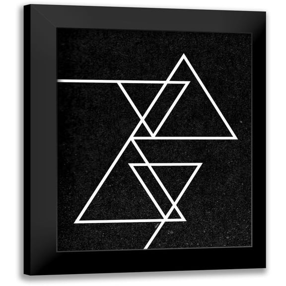 Louise, Gigi 12x14 Black Modern Framed Museum Art Print Titled - Black Triangle